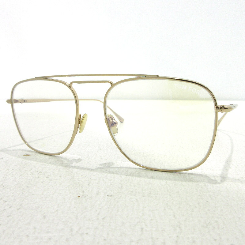 【中古】TOM FORD | トムフォード ダブルブリッジ サングラス TF5731-B ゴールド サイズ：56□17 - 140【三重本店】 13,860円