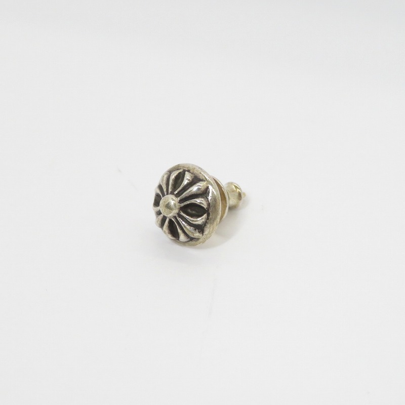 【中古】CHROME HEARTS | クロムハーツ STUD CROSSBL ピアス しろがね色【瀬戸大橋店】