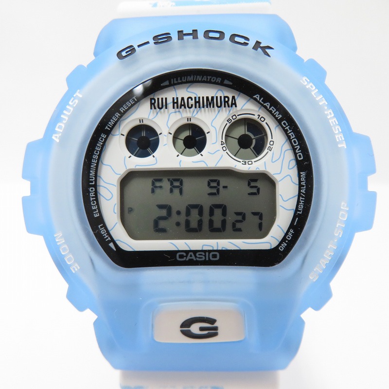 【中古】G-SHOCK | ジーショック 八村塁シグネチャーモデル デジタル ウォッチ DW-6900RH-2JR 青色【瀬戸大橋店】