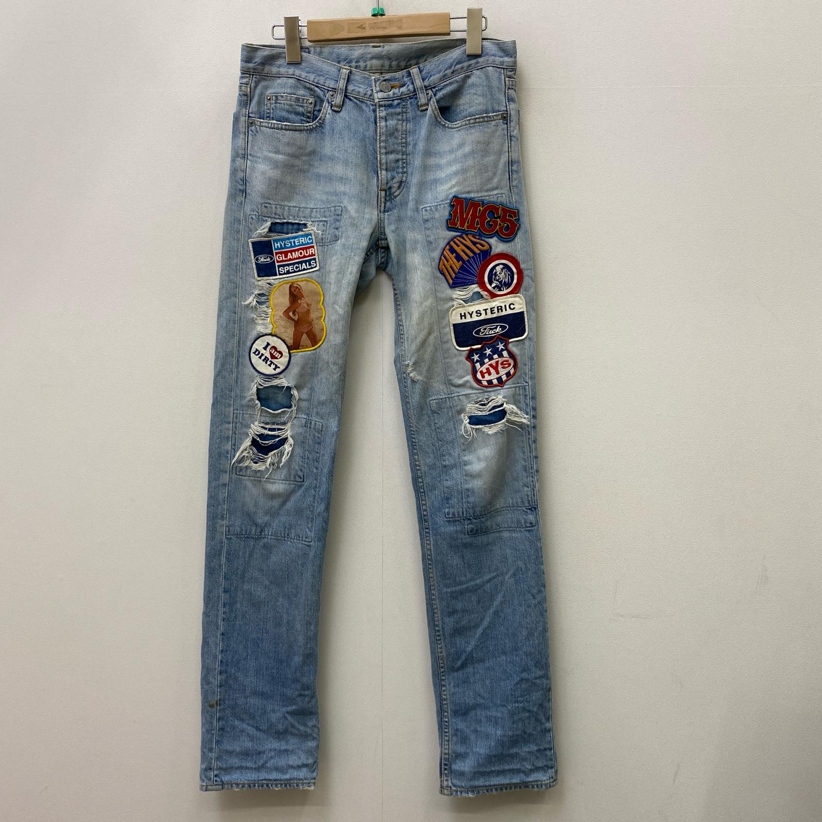 楽天市場】HYSTERIC GLAMOUR PATCHWORK DENIM PANTS size：M