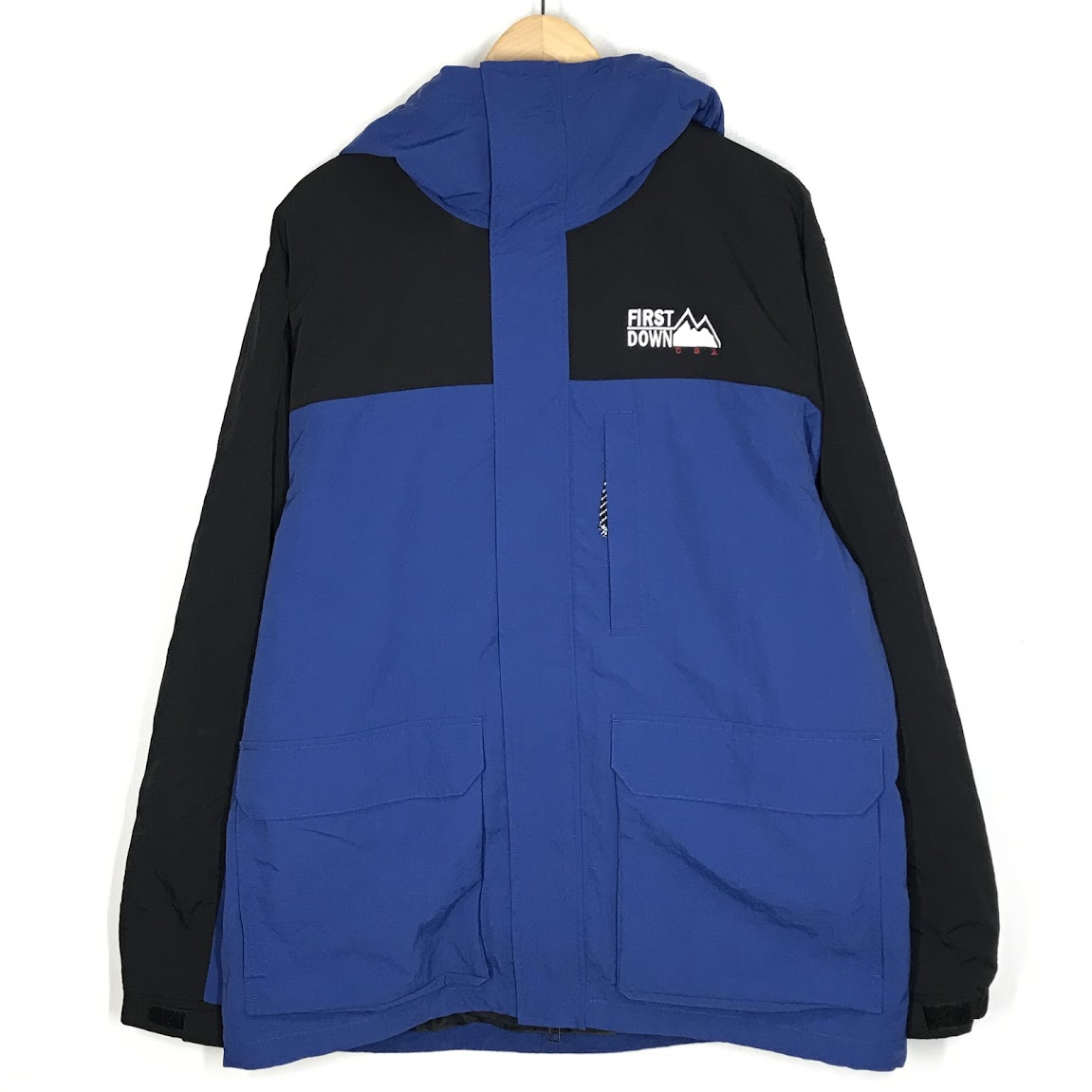 【中古】FIRST DOWN | 一塁手落ちこむ 3WAY MOUNTAIN PARKA お山パーカー お山パーカー F742013 青碧 大きさ：L【倉吉店】