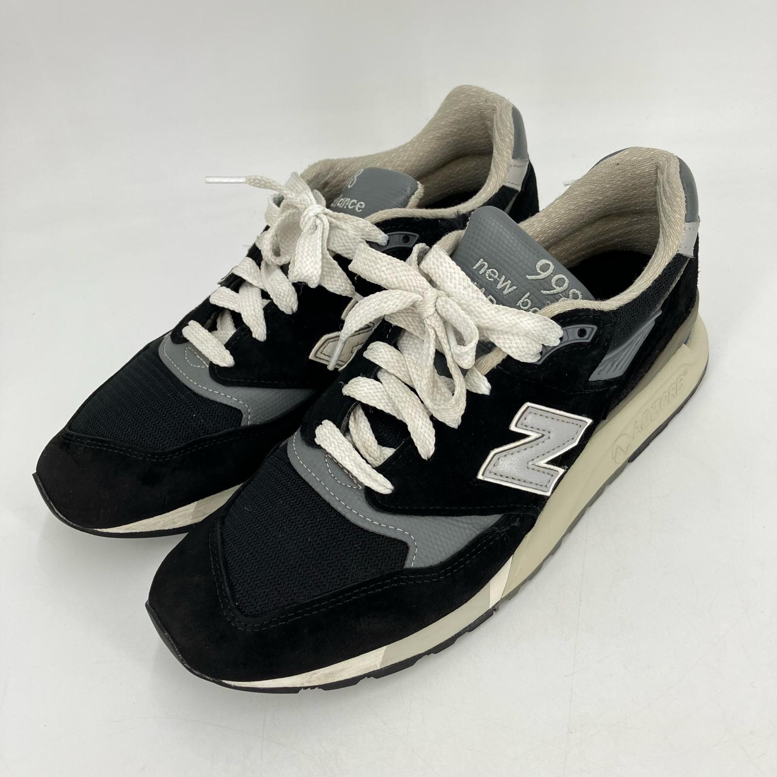 【中古】NEW BALANCE | ニューバランス U998BL スニーカー ブラック 27.5cm【イオン広店】