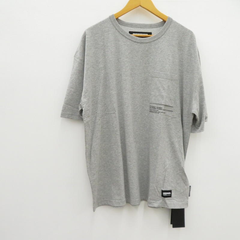 【中古】NEIGHBORHOOD | ネイバーフッド SHELTECH CREWNECK-P SS 半袖Ｔシャツ 251BWNH-CSM01 グレー サイズ：XL【瀬戸大橋店】