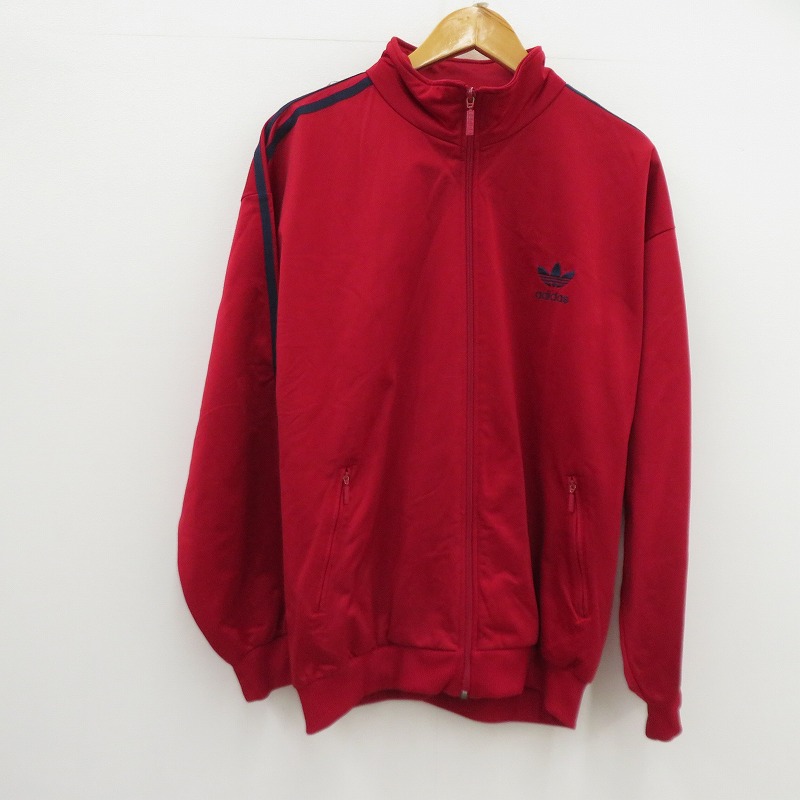 【中古】adidas Originals | アディダスオリジナルス 80S トラックジャケット ジャージ レッド サイズ：L【瀬戸大橋店】