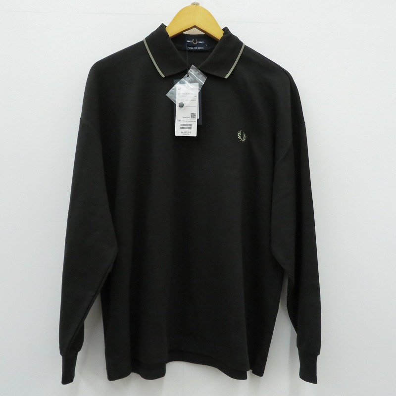 【中古】FRED PERRY | フレッドペリー RELAX PIQUE TEXTURE SHIRT ポロシャツ FZ1966 ブラック サイズ：M【瀬戸大橋店】