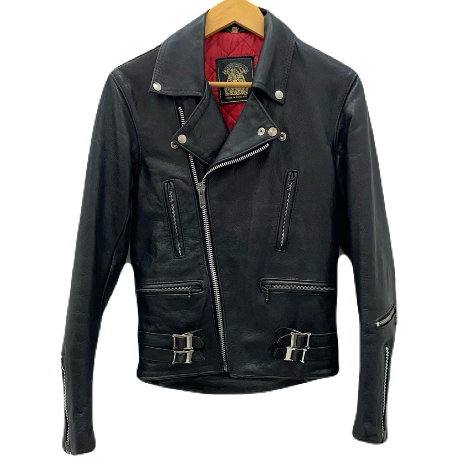 楽天市場】【中古】666レザーダブルライダースジャケット