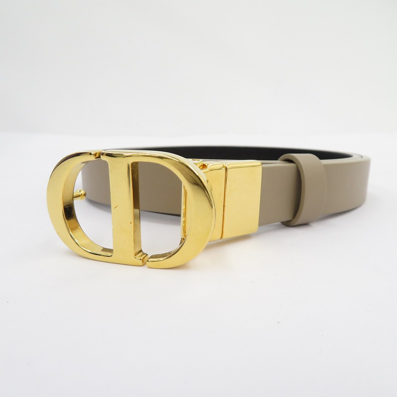 楽天市場】【中古】DIORレザーベルト B0804UVWV ブラック サイズ：70
