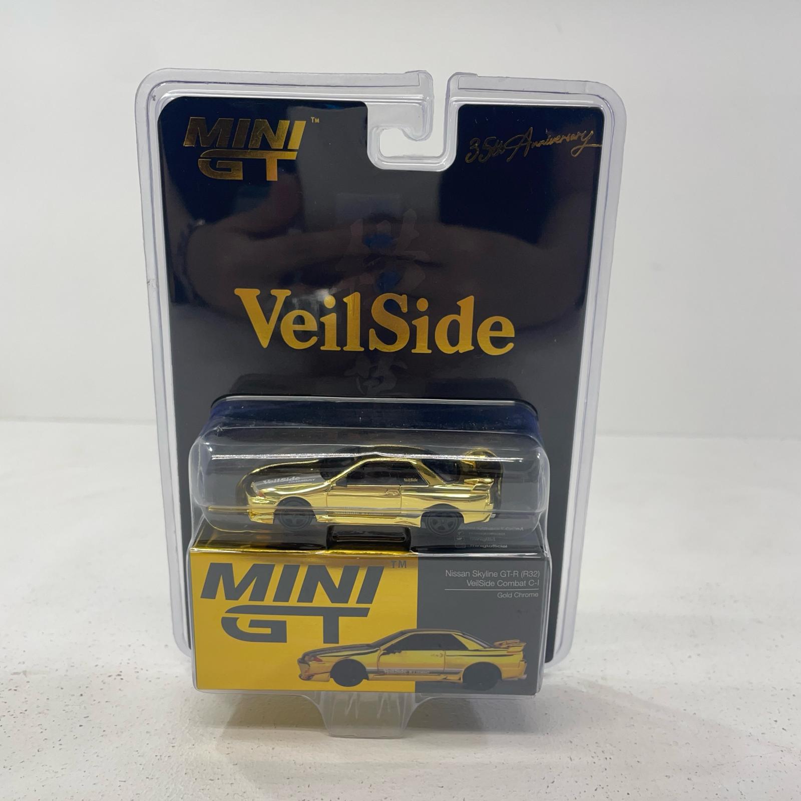 【中古】 MINI GT VeilSide Nissan Skyline GT-R R32 Combat C-I Gold Chrome 1/64 35th Anniv.【尾張小牧店】