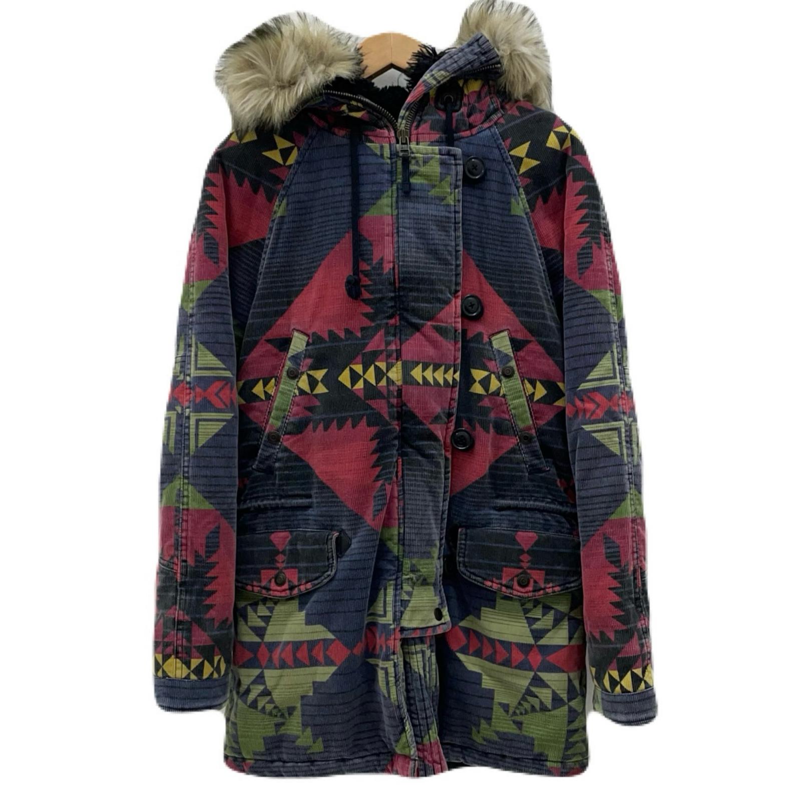 【中古】RALPH LAUREN | ラルフローレン Denim&Supply N-3B フード　ファー　中綿ジャケット マルチカラー サイズ：S【尾張小牧店】