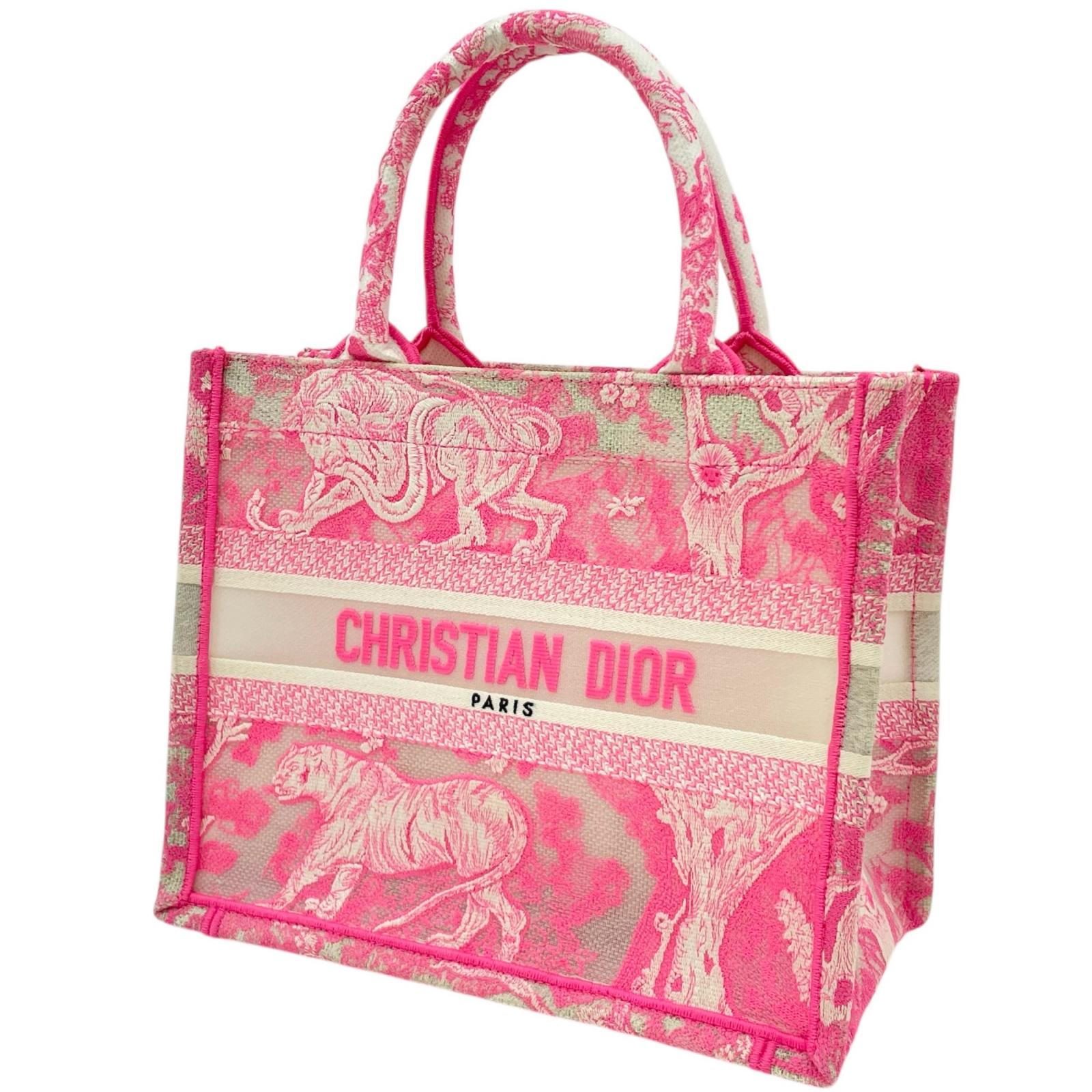 【中古】Christian Dior | クリスチャンディオール トワルドゥジュイ ハンドバッグ トートバッグ 50-MA-0242 ピンク【尾張小牧店】