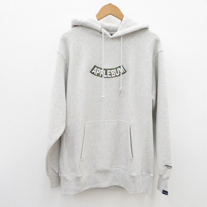 【中古】APPLE BUM | アップルバム ×RAIDBACK CRSB WORM SWEAT PARKA パーカー GT2320401 薄墨色 大きさ：XL【瀬戸大橋店】