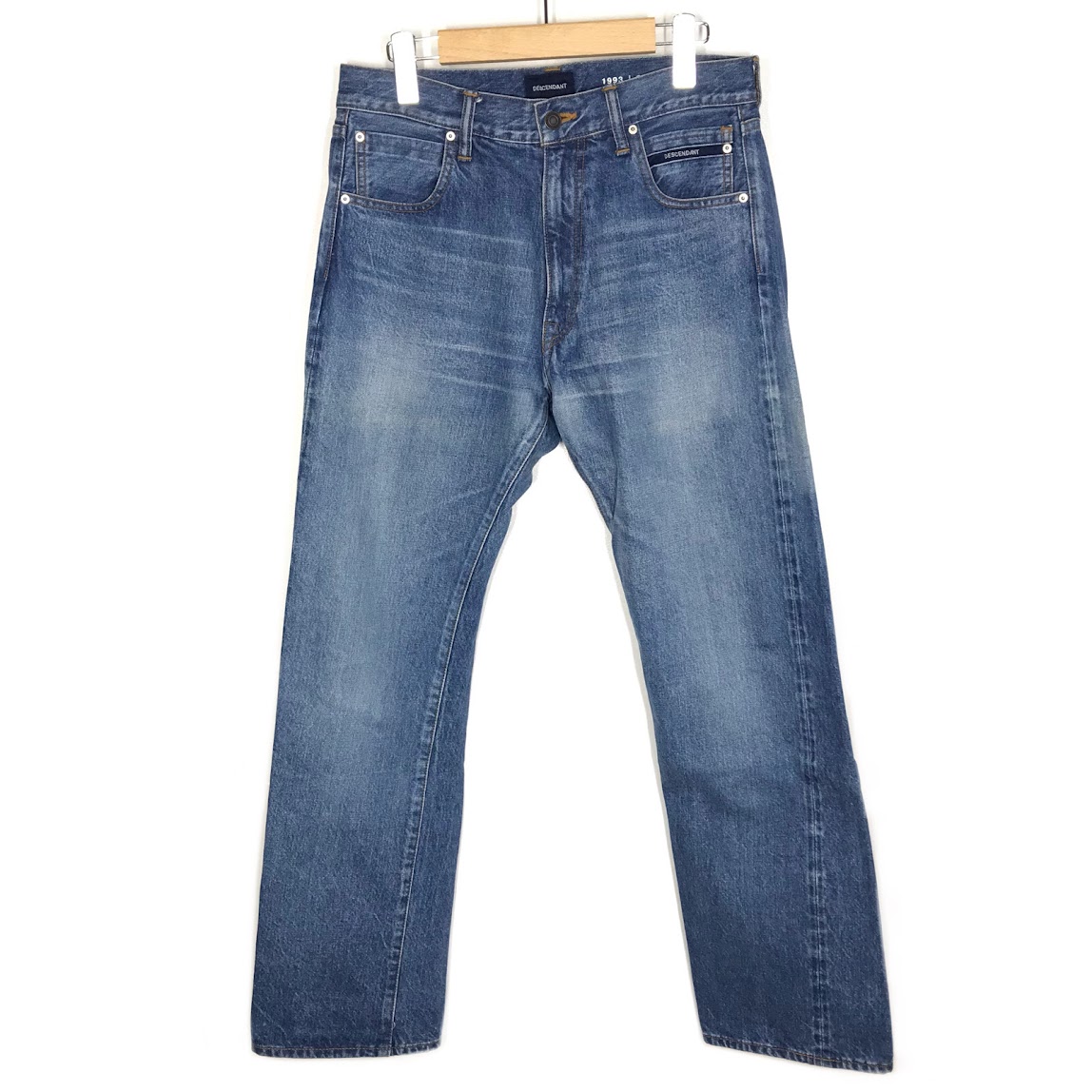 【中古】DESCENDANT | ディセンダント 1993 Straight デニムパンツ 202WVDS-PTM06 インディゴ サイズ：1【倉吉店】｜お宝市番館