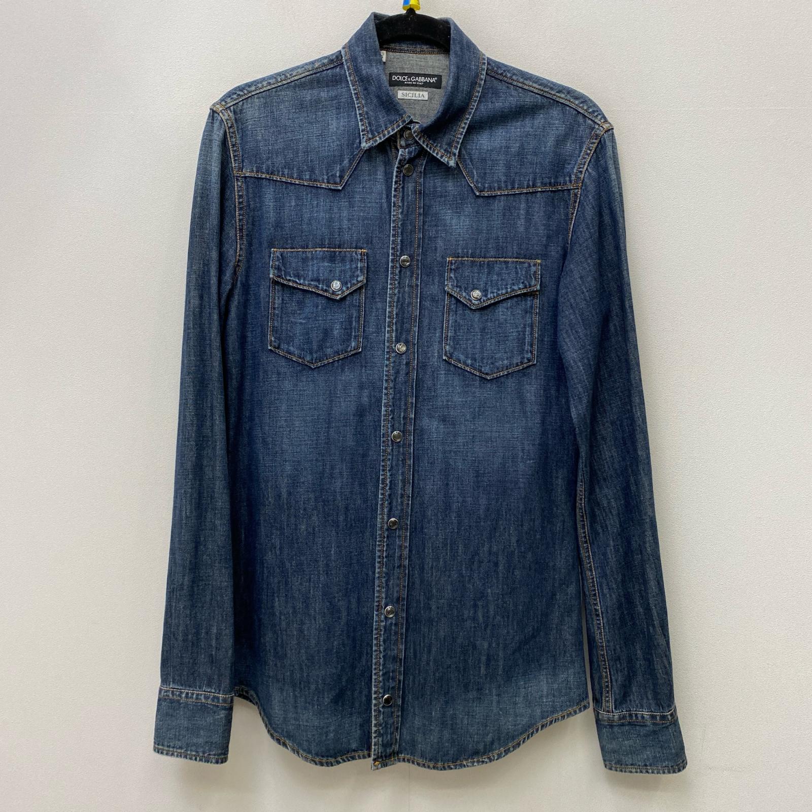 【中古】DOLCE & GABBANA | ドルチェアンドガッバーナ SICILIA:DENIM WESTERN SHIRT その他トップス G5AR1D G8J80 インディゴ サイズ：39【加古川店】 8,284円