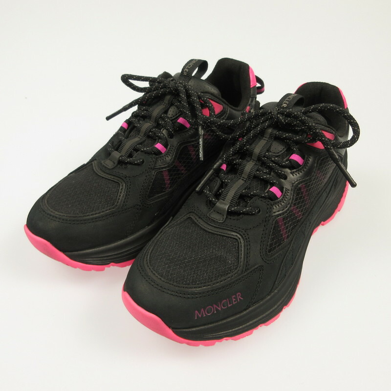 【中古】MONCLER | モンクレール LITE RUNNER スニーカー I209B4M00010 ブラック 25cm【姫路東店】