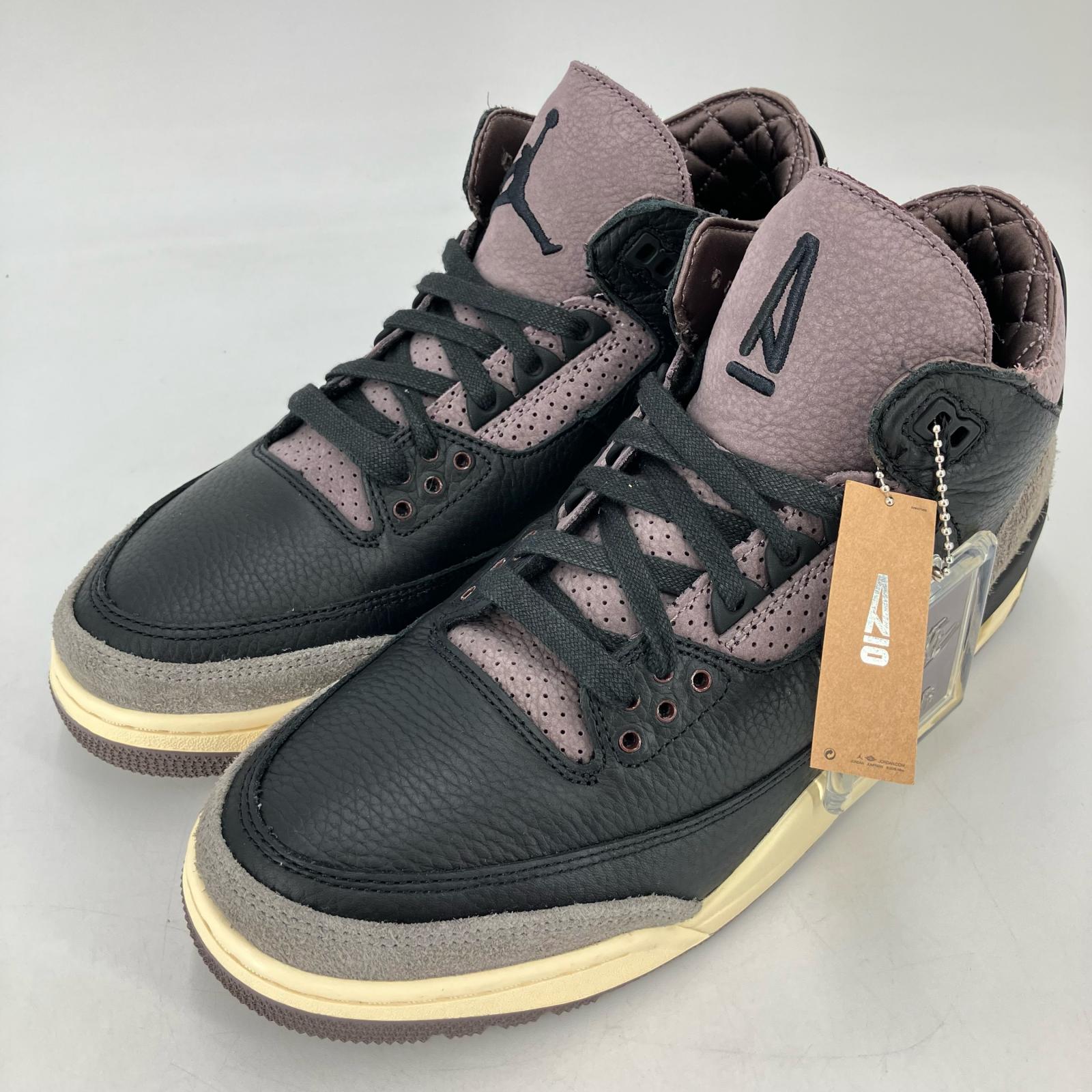 【中古】NIKE | ナイキ A Ma Maniere × Nike Women\u0027s Air Jordan 3 Retro OG SP \u0027Black and Flat Pewter/WYWS\u0027 スニーカー FZ4811-001 赤銅色 29珊【イオン広店】
