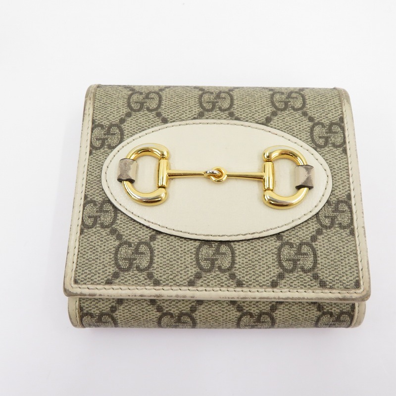 楽天市場】グッチ GUCCI ホースビット 1955 GGスプリーム 二つ折り財布