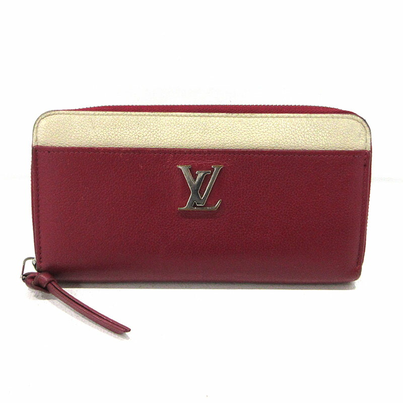 【中古】LOUIS VUITTON | ルイ・ヴィトン トリヨン ジッピーロックミー ラウンドファスナー長財布 M63816 レッド【三重本店】