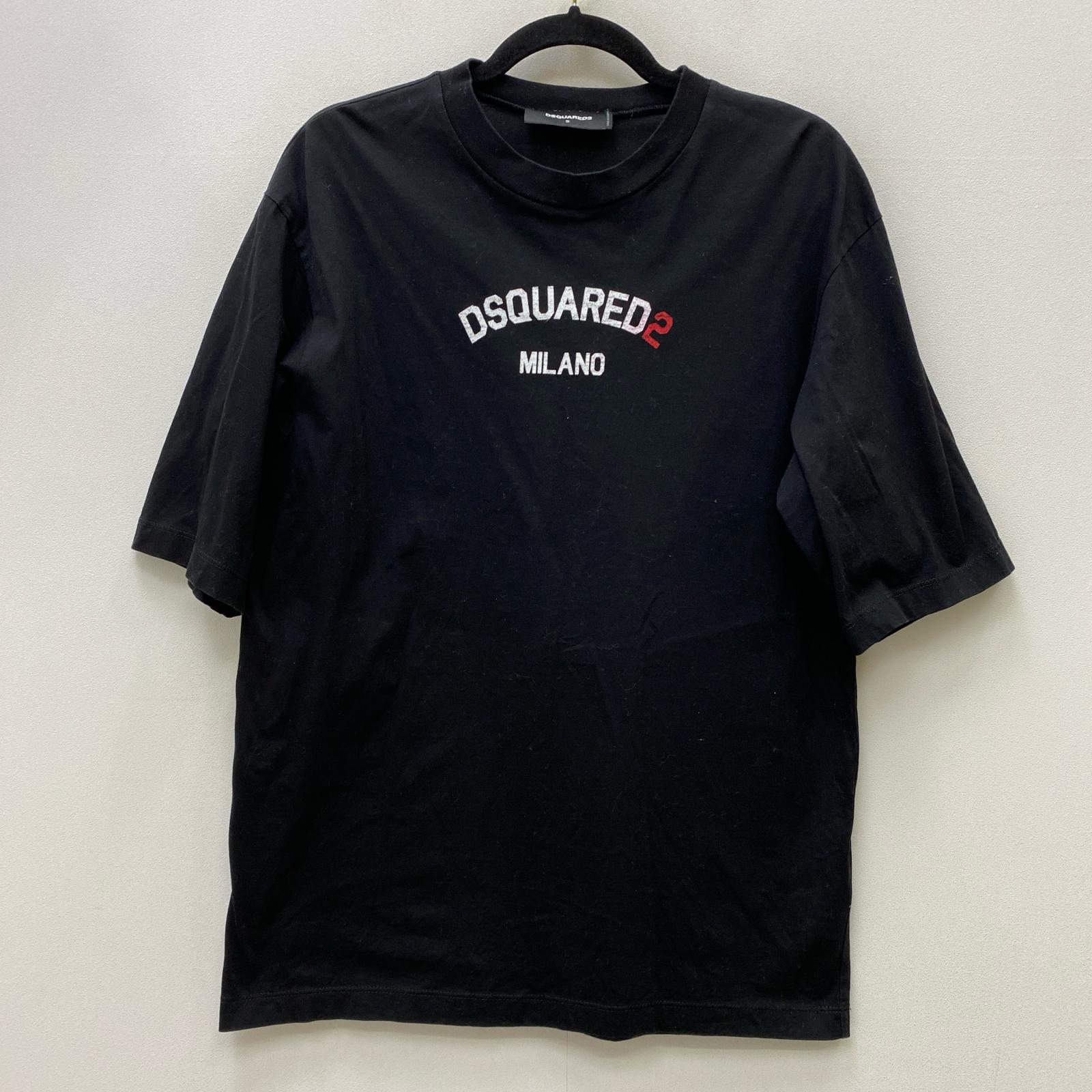 【中古】DSQUARED2 | ディースクエアード Loose Fit Tee 半袖Ｔシャツ s74gd1268 s23009 ブラック サイズ：S【加古川店】