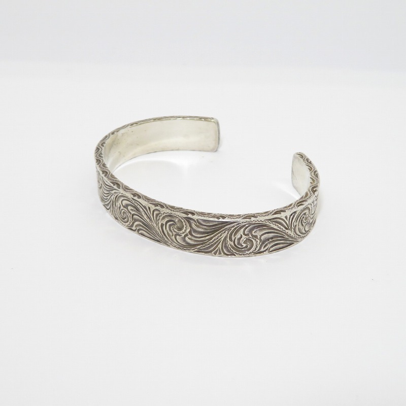 楽天市場】市松 シルバー スパイラル バングル【中古