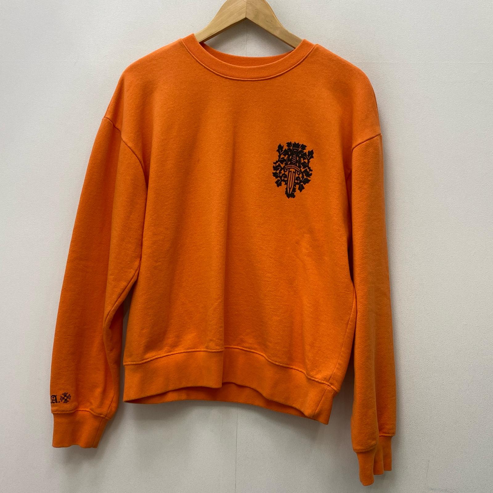 【中古】CHROME HEARTS | クロムハーツ DAGGER PRINT SWEAT 汗水 2212-304-0463 オレンジ色 大いさ：M【加古川店】