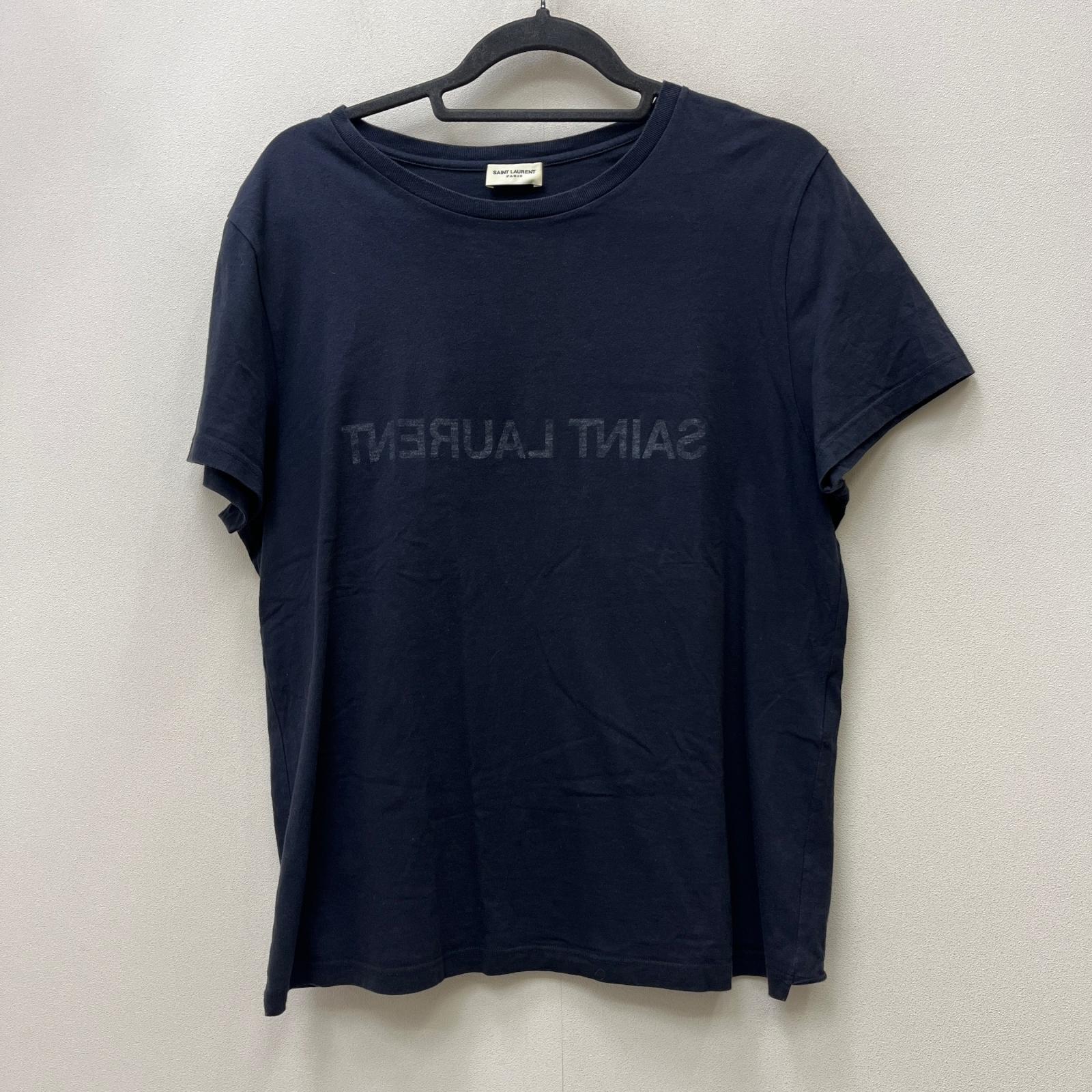 【中古】SAINT LAURENT | サンローラン REVERSE LOGO S/S TEE 半袖Ｔシャツ ブラック サイズ：L【加古川店】