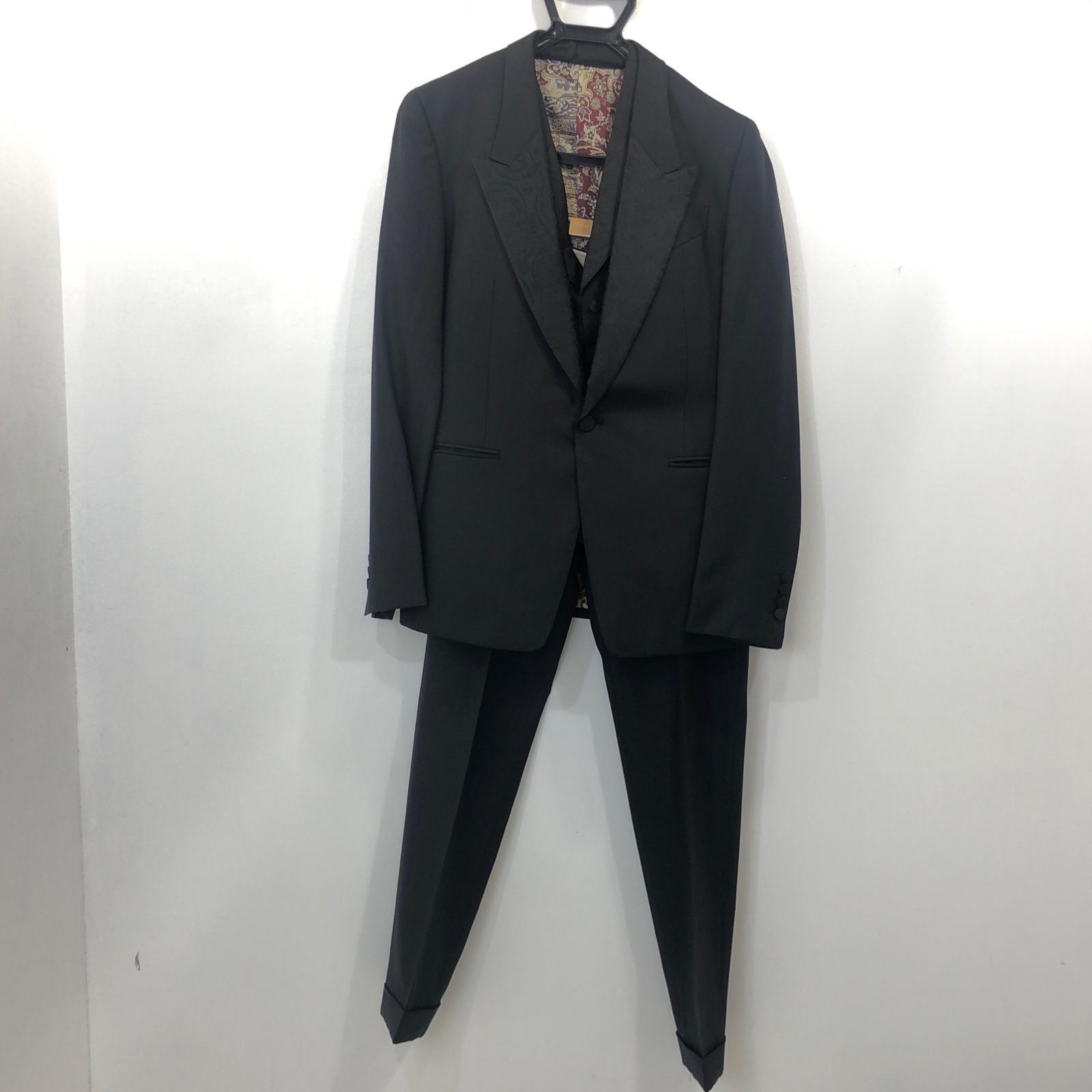 【中古】Paul Smith | ポール・スミス 3ピース セットアップ 264014 263 ブラック サイズ：L【姫路東店】｜お宝市番館
