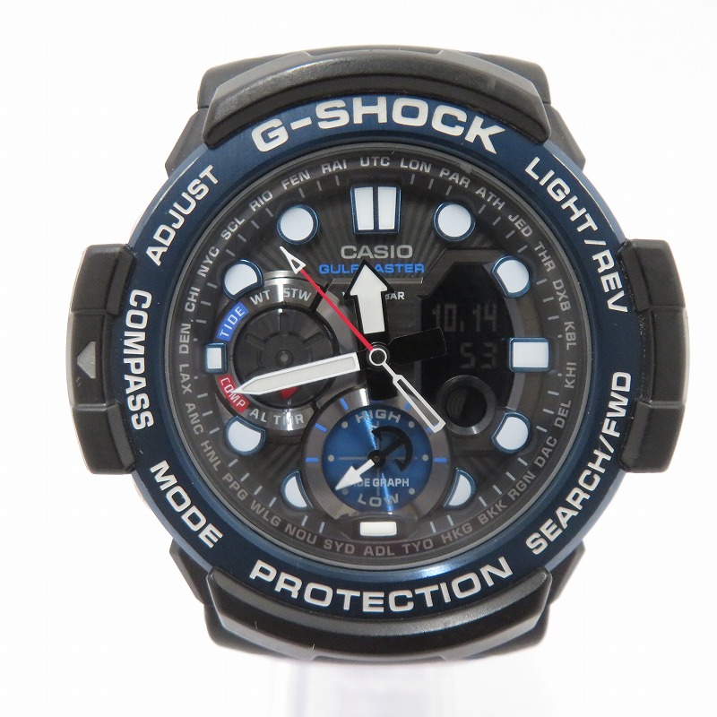 【中古】G-SHOCK | ジーショック GULFMASTER アナデジ ウォッチ GN-1000B 黒いこと【瀬戸大橋店】