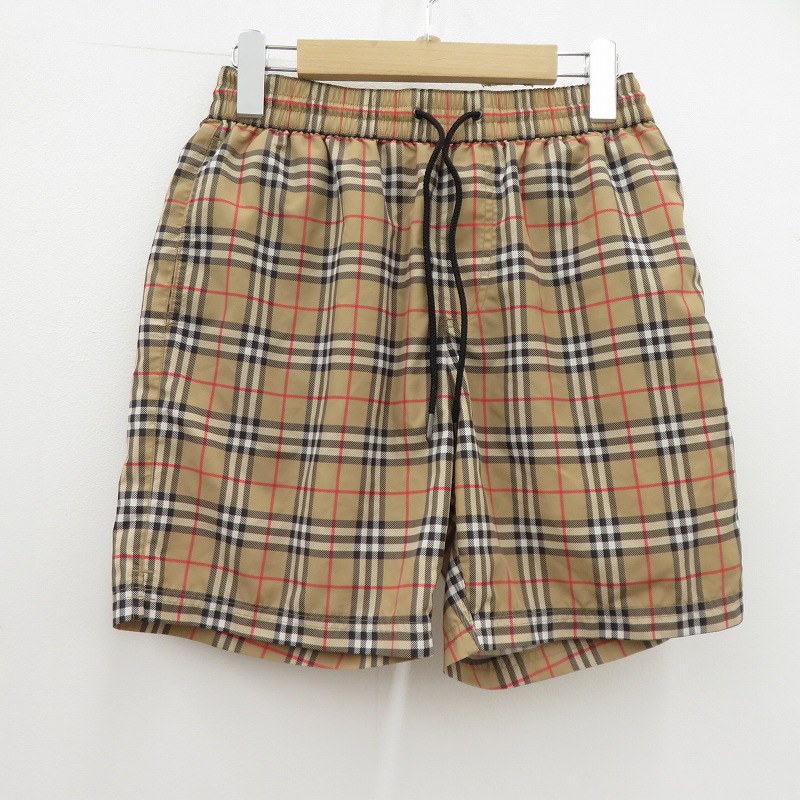 ★BURBERRY★チェック ドローコード スイムショーツM★水着