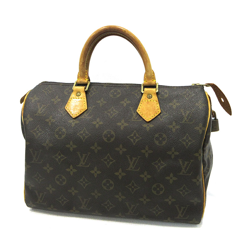 【中古】LOUIS VUITTON | ルイ・ヴィトン スピーディ30 ハンドバッグ M41526 ブラウン【三重本店】