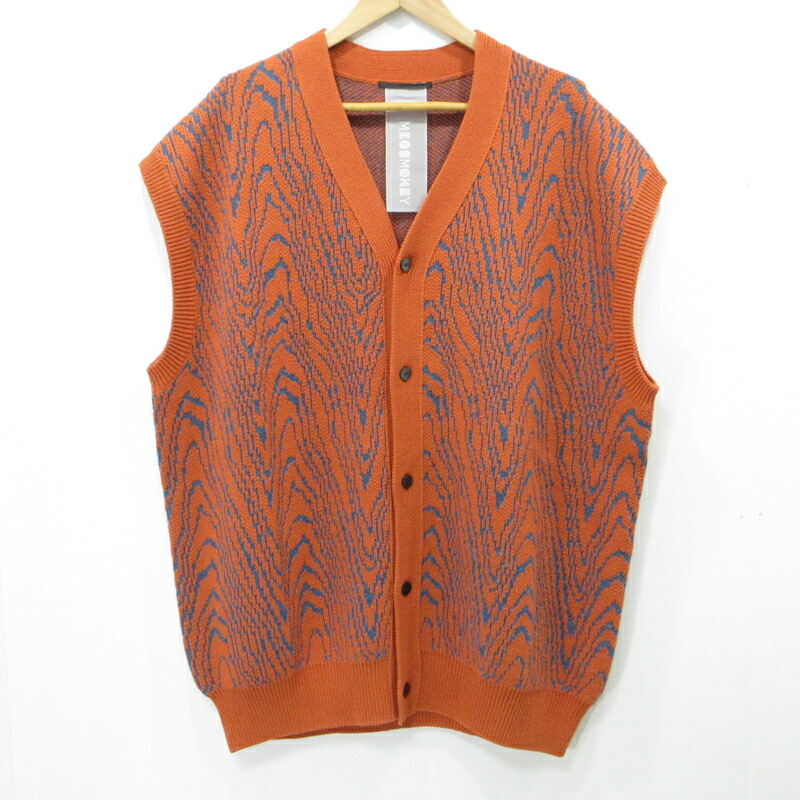 【中古】6(ROKU) | ロク MIOSMOKEY/JQ KNIT VEST より良い オレンジ色 大きさ：FreeSize【三重中央局】