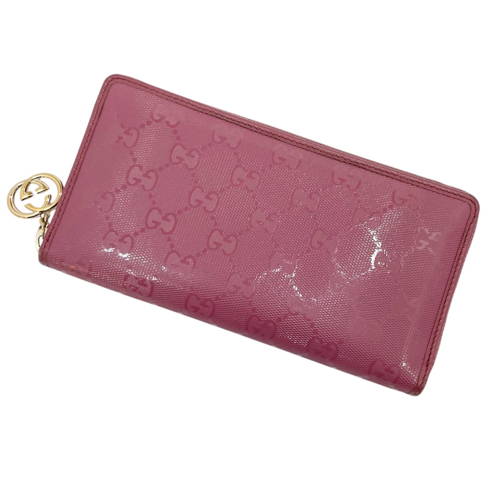 【中古】GUCCI | グッチ ラウンドファスナー長財布 307982 ピンク【尾張小牧店】