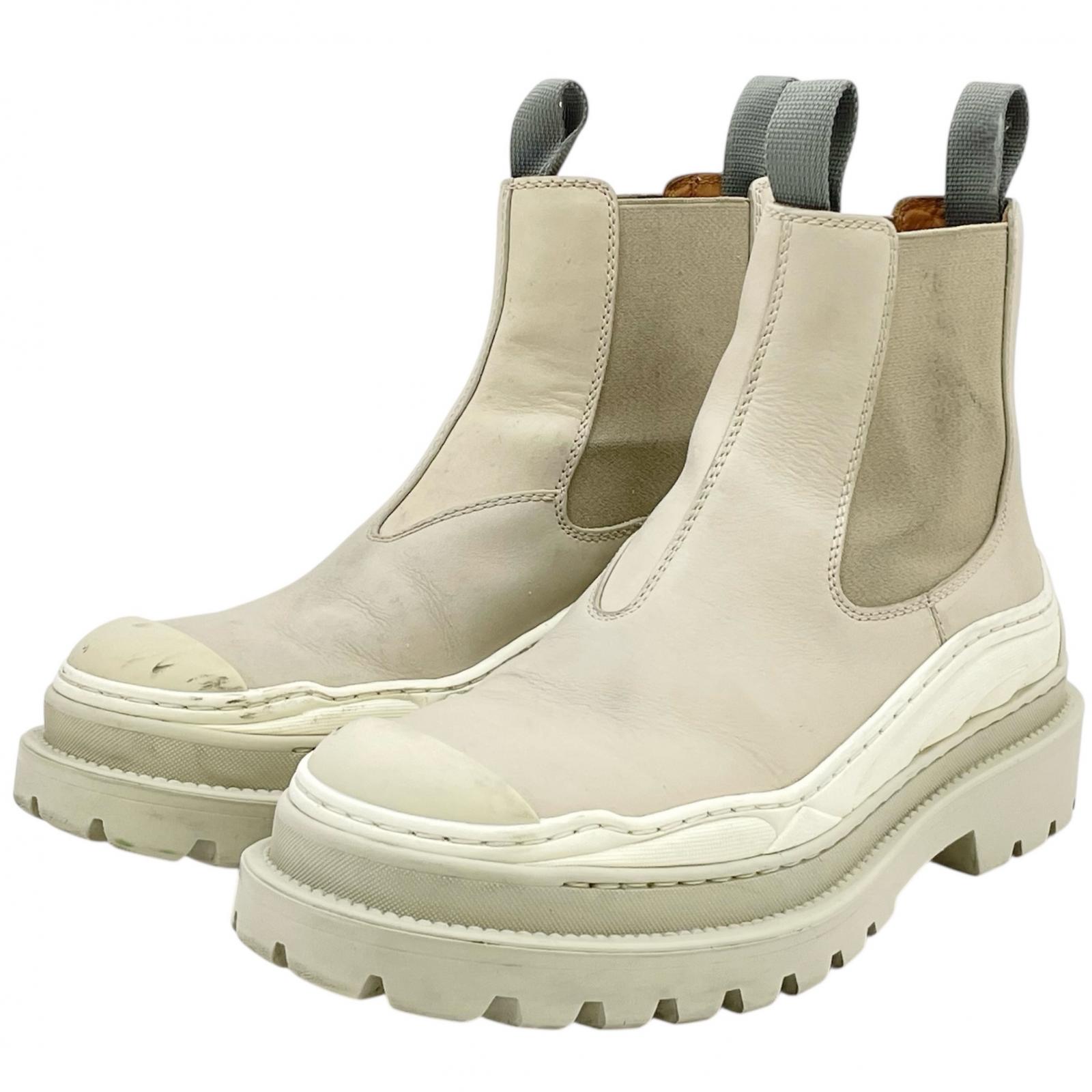 【中古】Christian Dior | ディオール sacai BOOT M-EXPL CHELSEA BO 片方ゴア ブーツ 靴 ベージュ 3B0278ZH0 大きさ：40【尾張小牧店】