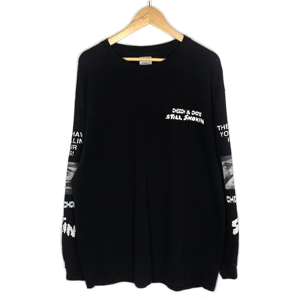 【中古】WACKOMARIA | ワコマリア CREW NECK LONG SLEEVE T-SHIRT (TYPE-1) STILL SMOKIN 長袖Ｔシャツ CCSS-WM-LT01 ブラック サイズ：XL【倉吉店】