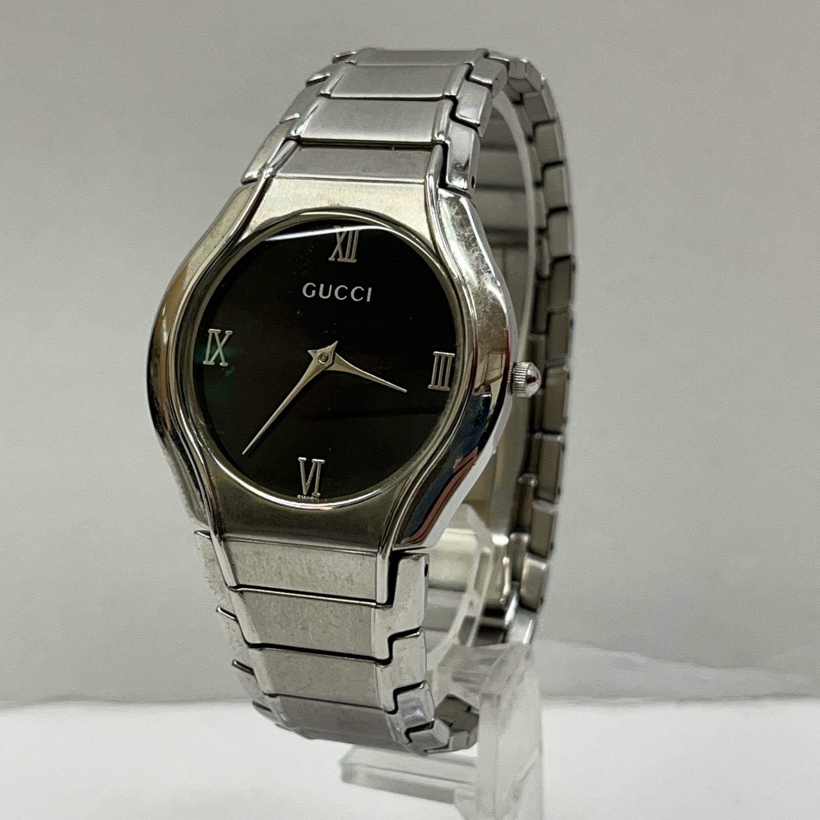 GUCCI デイト 腕時計 ブラック 9040M GUCCI（グッチ） メンズ 腕時計