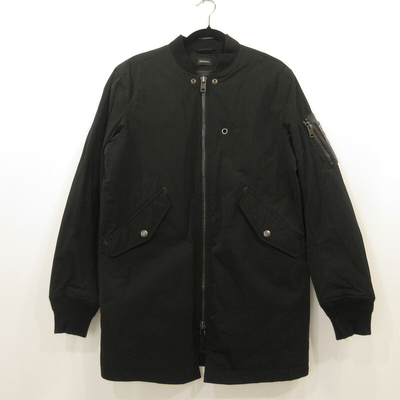 【中古】DIESEL | ディーゼル ミリタリージャケット ブラック サイズ：M【姫路東店】｜お宝市番館