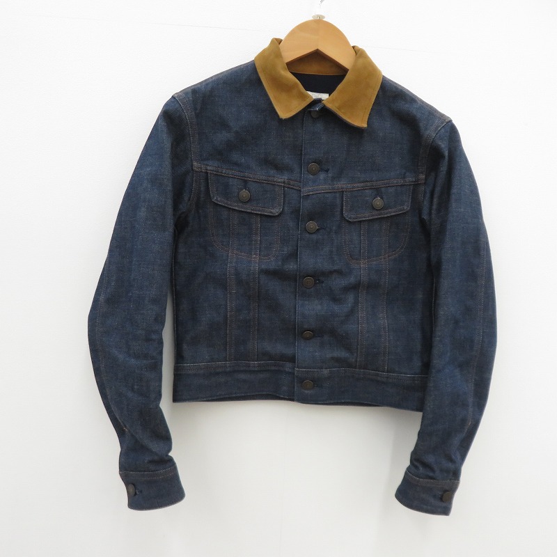 楽天市場】【中古】未使用 comoli コモリ デニム/レザー ワーク