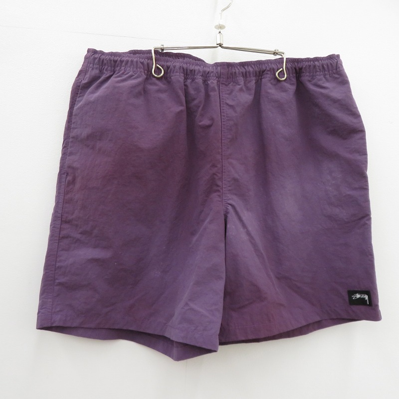 【中古】STUSSY | ステューシー Wave Dye Nylon Short ショートパンツ 112287 パープル サイズ：XL【瀬戸大橋店】