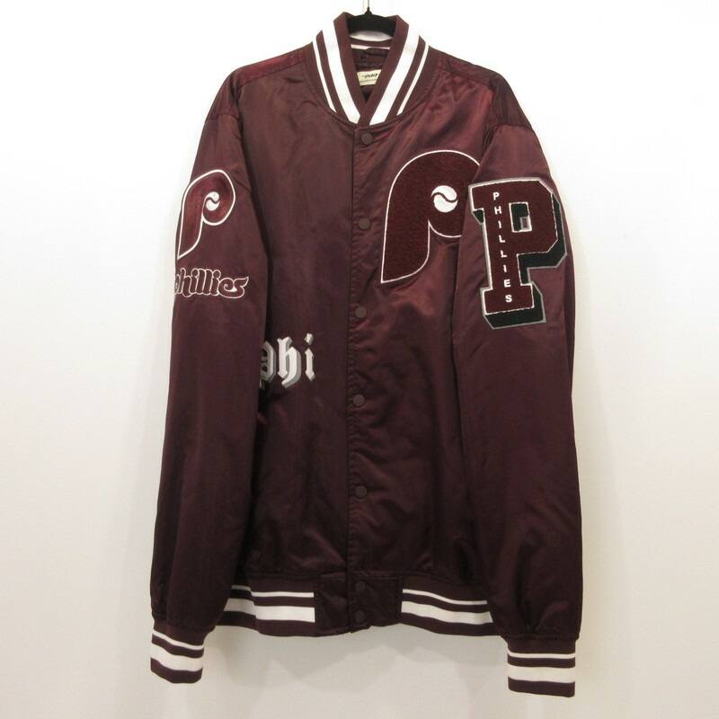 【中古】 PRO STANDARD プロスタンダード PHILLIES スタジャン ボルドー/バーガンディーｻｲｽﾞ:3XL【姫路東店】
