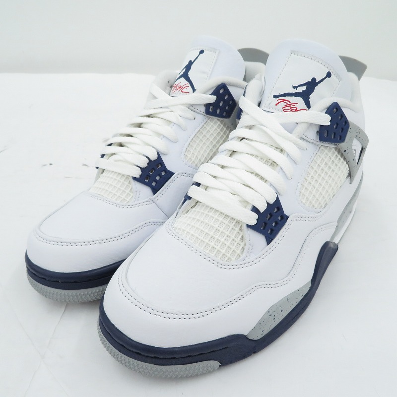 【中古】NIKE | ナイキ Air Jordan 4 'Midnight Navy' スニーカー DH6927-140 エアジョーダン ネイビー 27cm【瀬戸大橋店】