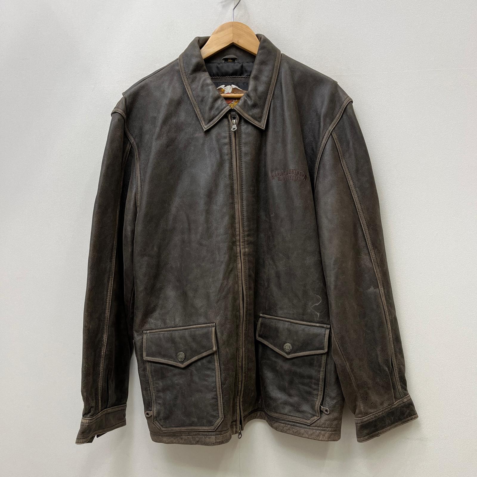 【中古】HARLEY-DAVIDSON | ハーレーダビットソン なめし革 赤銅色 大いさ：XL【加古川店】