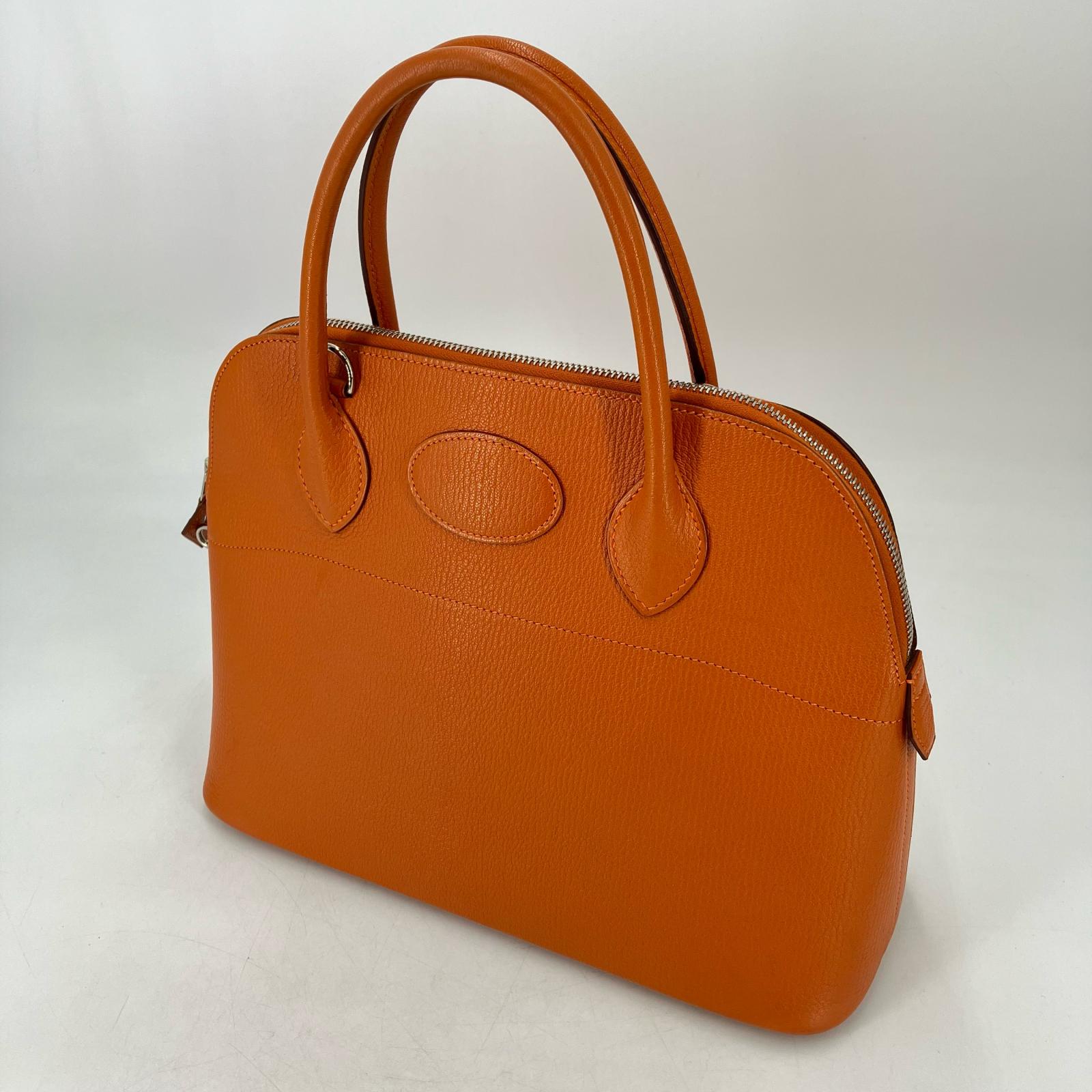 【中古】HERMES | エルメス ボリード31 ハンドバッグ オレンジ【イオン広店】