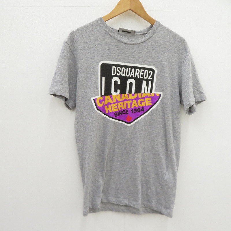 【中古】DSQUARED2 | ディースクエアード 21SS ICON T-shirt 半袖Ｔシャツ S79GC0013 グレー サイズ：S【瀬戸大橋店】