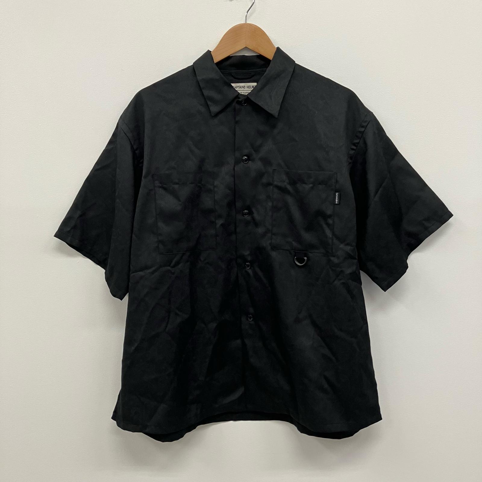【中古】CAPTAINS HELM | キャプテンズヘルム 半袖シャツ ブラック サイズ：L【イオン広店】