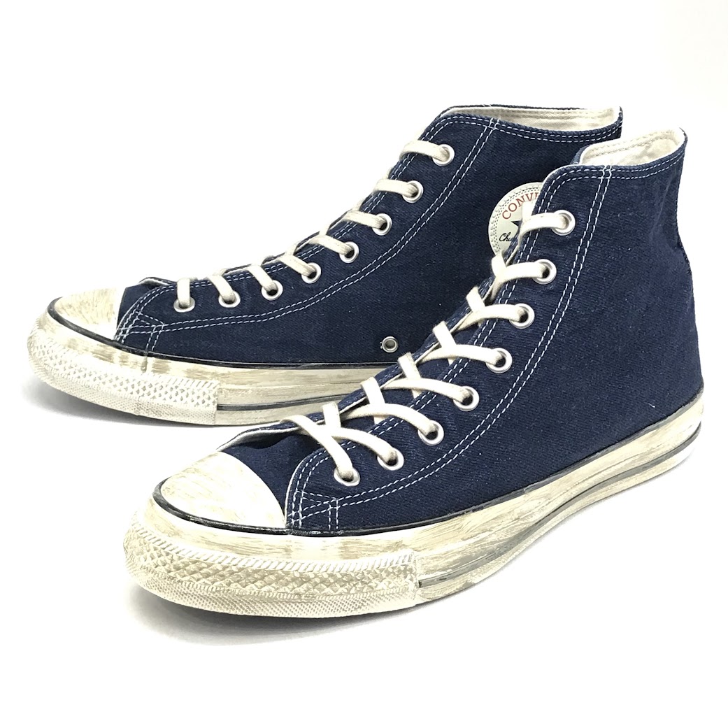 【中古】CONVERSE | コンバース ALL STAR AGED FADEDDENIM AG HI スニーカー 1SE566 インディゴ 29糎【倉吉店】