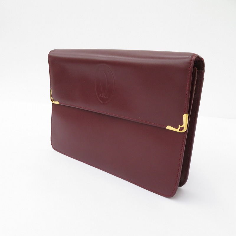 【中古】CARTIER | カルティエ 帆檣 二番目御徒面子 ボルドーワイン【瀬戸大橋店】