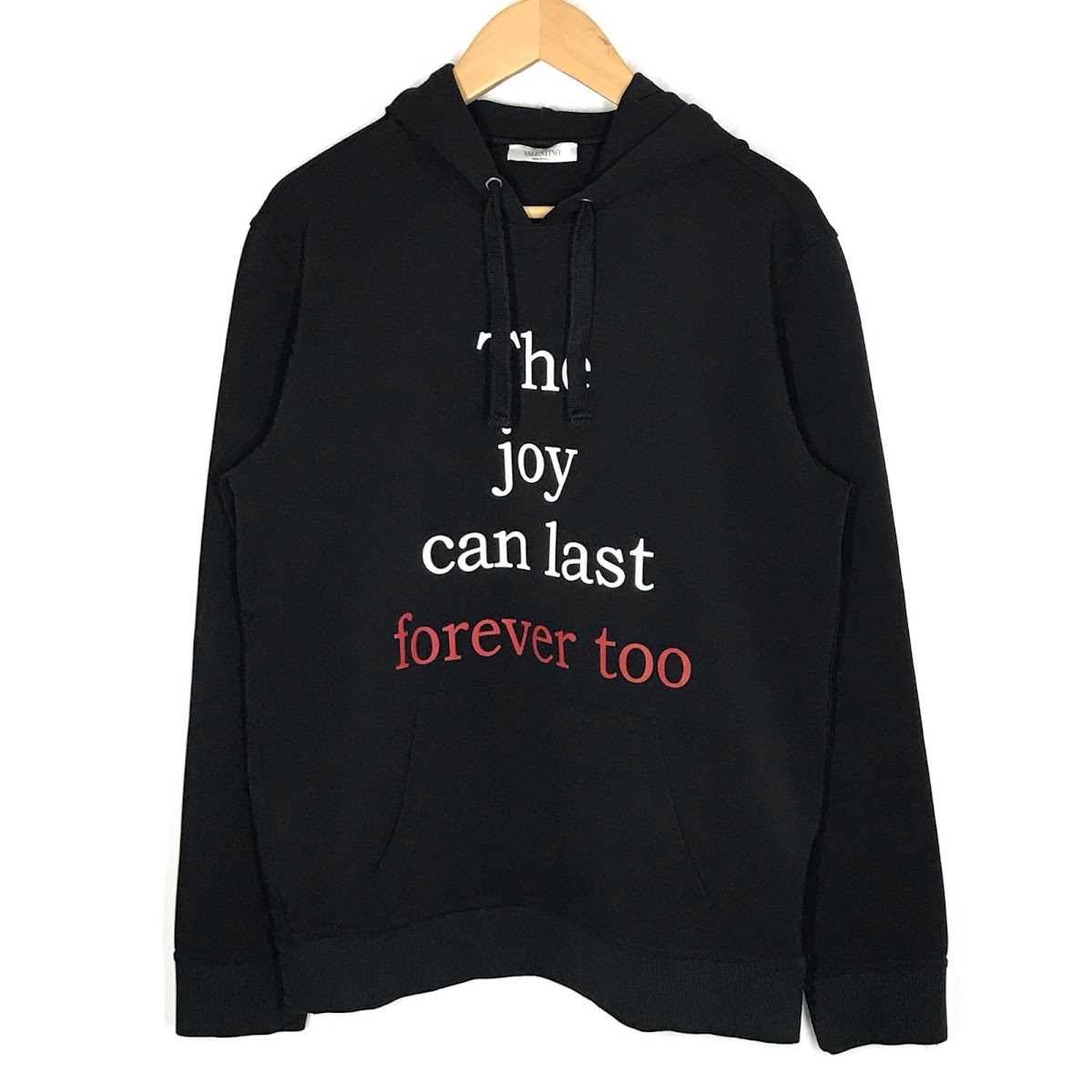 【中古】Valentino | ヴァレンチノ ON LOVE プルオーバーパーカー パーカー TV3MF08R62Y ブラック サイズ：L【倉吉店】