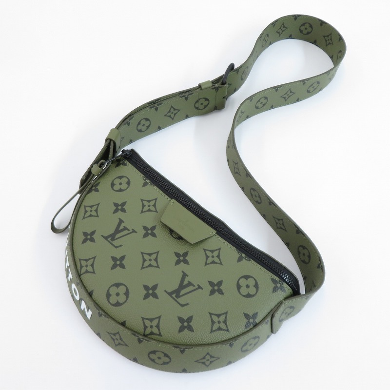 【中古】LOUIS VUITTON | ルイ・ヴィトン モノグラム LV ムーン・クロスボディ ショルダーバッグ M23838 緑であること【瀬戸大橋店】