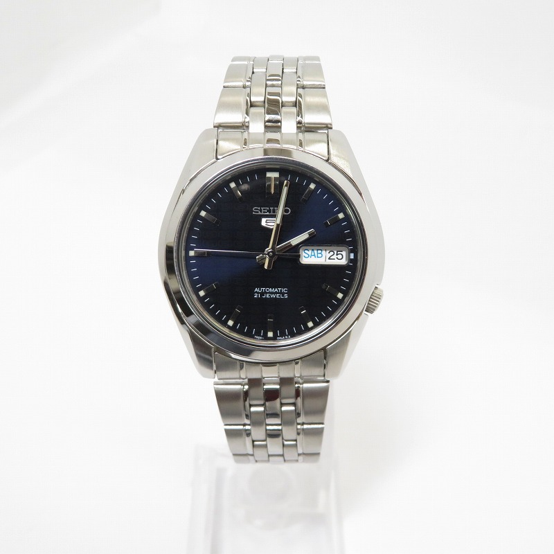 【中古】SEIKO | セイコー SEIKO 5 腕時計 アナログ自動巻き SNK357K1 シルバー【瀬戸大橋店】