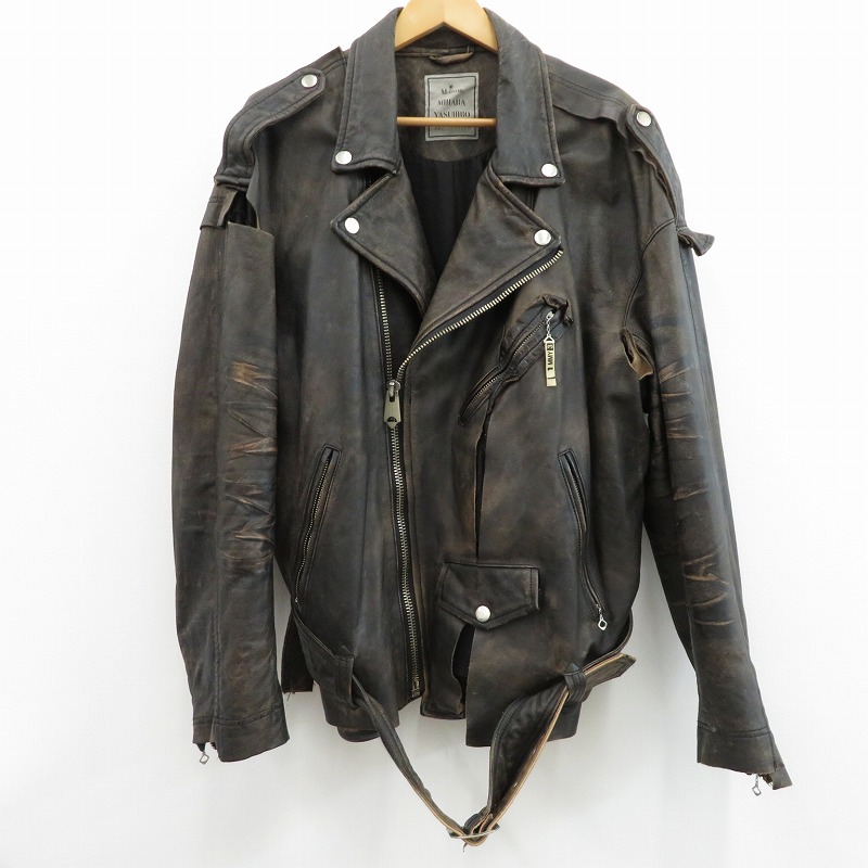 楽天市場】MIHARAYASUHIRO ミハラヤスヒロ/ダブル ライダース レザー