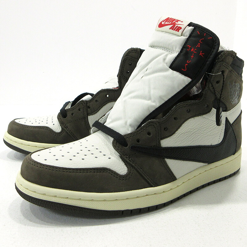 【日付指定不可】【中古】NIKE | ナイキ Air Jordan 1 Retro High OG TS SP &times;Travis Scott エア ジョーダン 1 ハイ OG TS スペシャル トラビス・スコット カクタス・ジャック スニーカー CD4487-100 ブラウン サイズ：27.0cm【三重本店】｜お宝市番館 114,000円